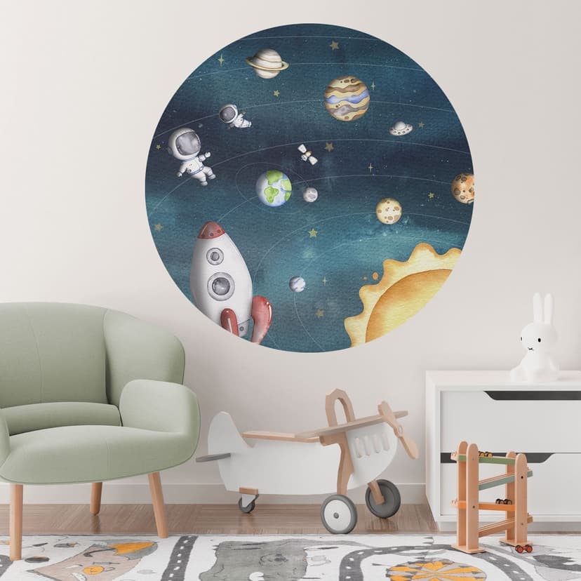 Adesivo murale Avventura spaziale con astronauti - Oliver Robins