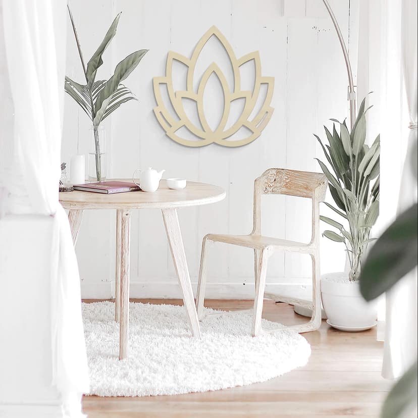 Decoro in legno - Yoga Loto