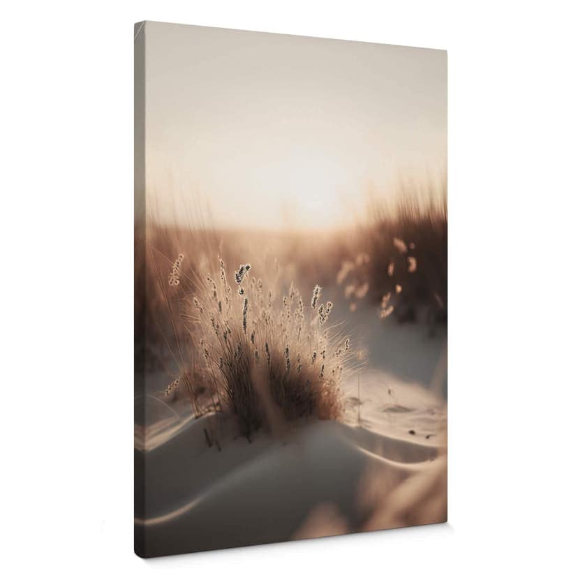 Stampa su tela Treechild - Tramonto sulle dune