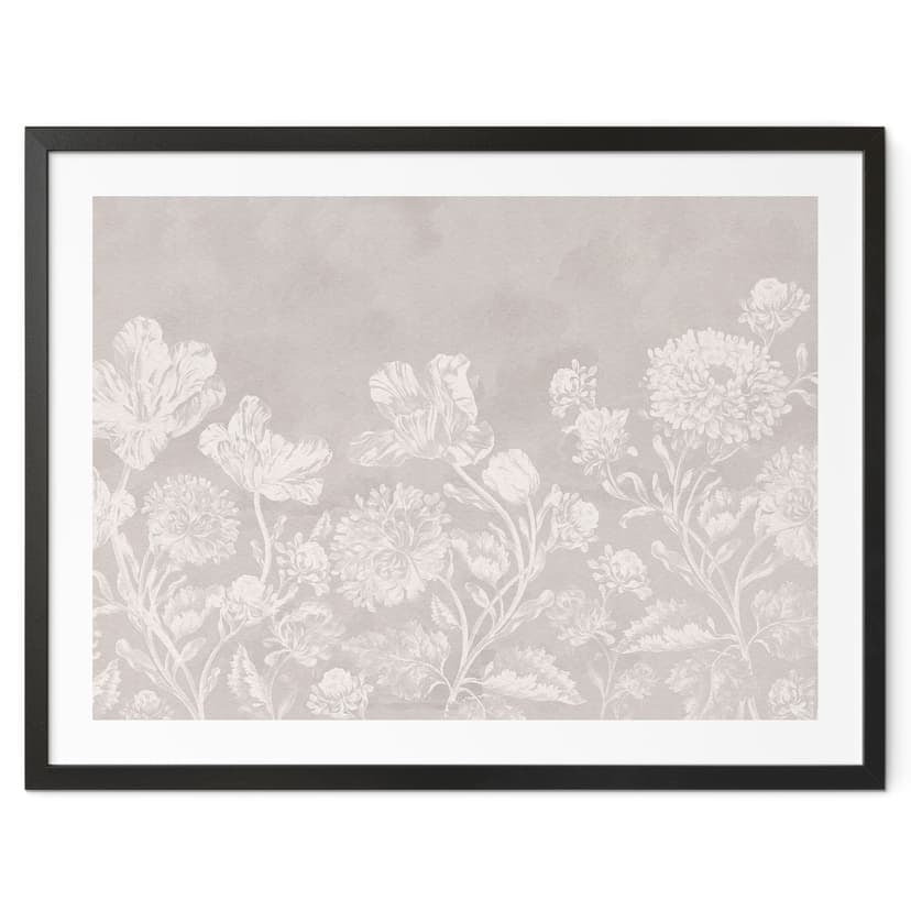 Poster fiori di campo in gesso beige - Bloomery Decor
