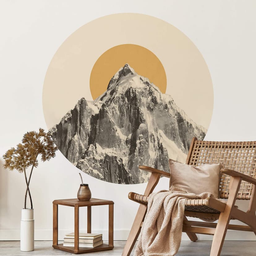 Adesivo murale Bodart - Sun and Mountain