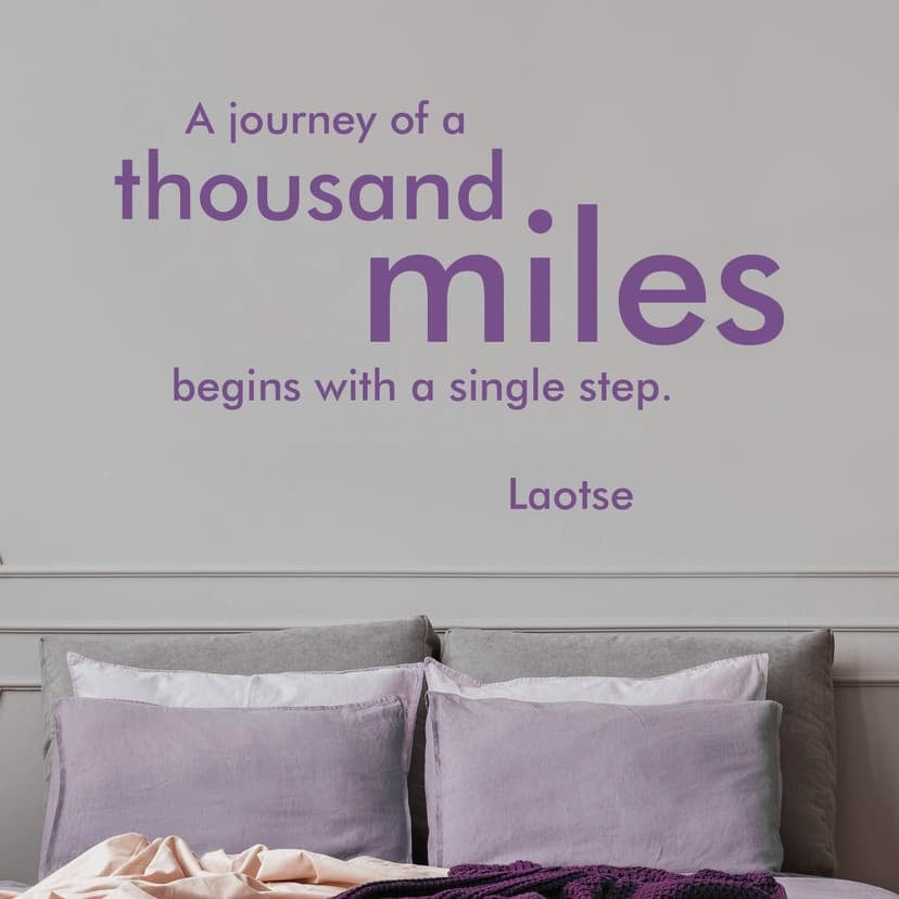Adesivo murale - A journey of a thousand miles...