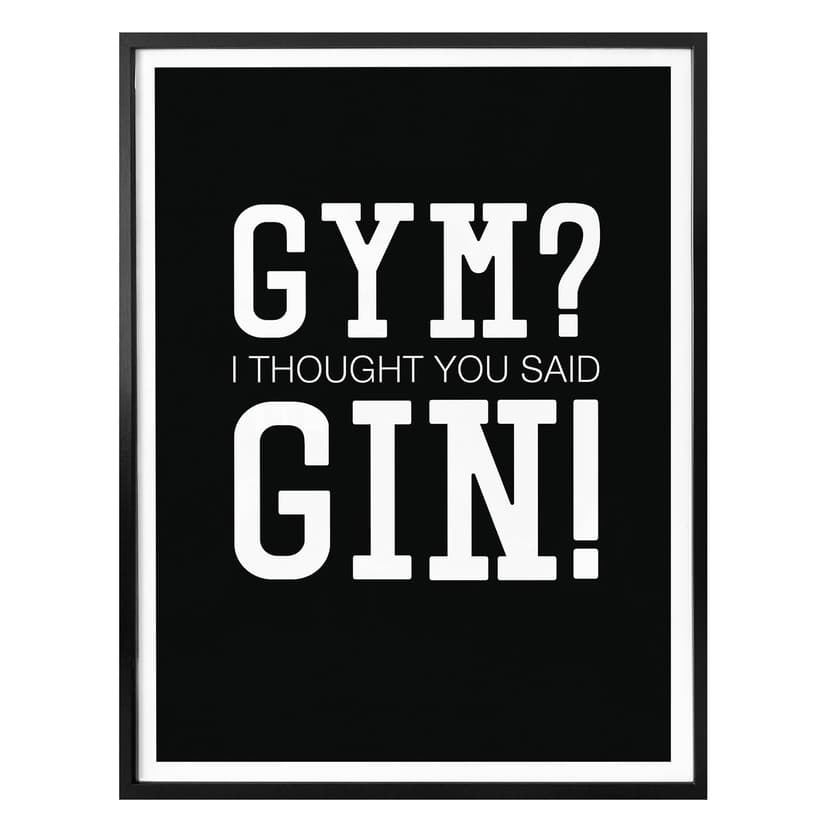 Poster - I thought you said Gin