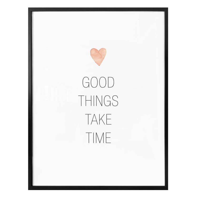 Poster Confetti & Cream - Good things take time