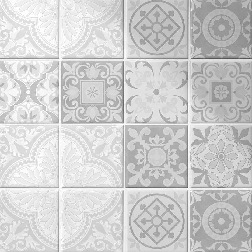 Fliesenaufkleber Ornamente - Betonoptik 02 - 12er