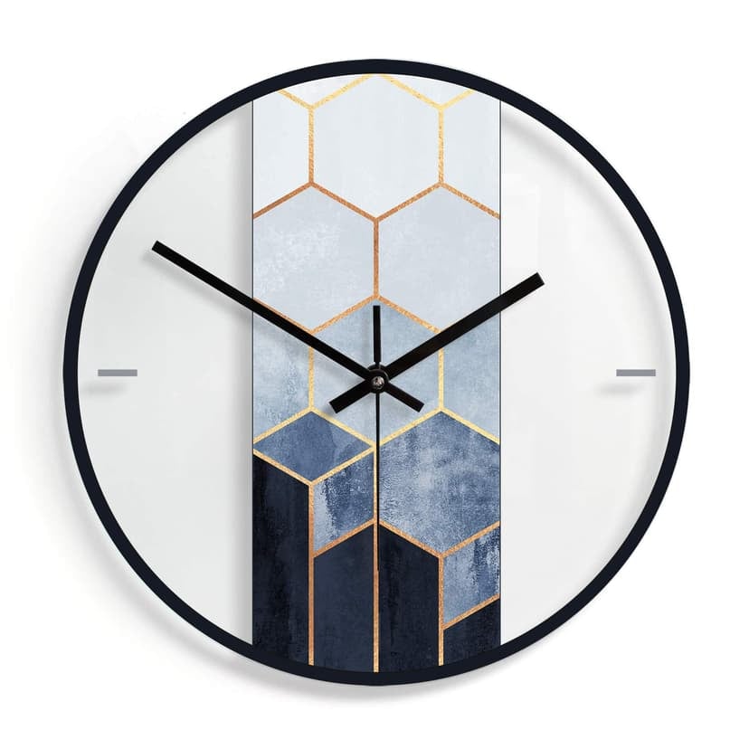 Orologio in vetro Fredriksson - Esagoni