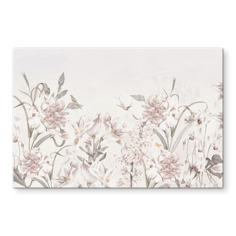 Stampe per pareti in rosa chiaro - Bloomery Decor - Alluminio dibond