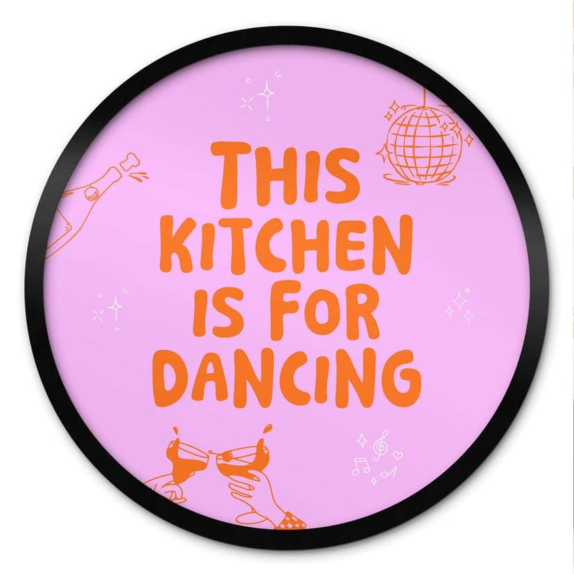 Poster Questa cucina è per ballare - Ohkimiko - Round