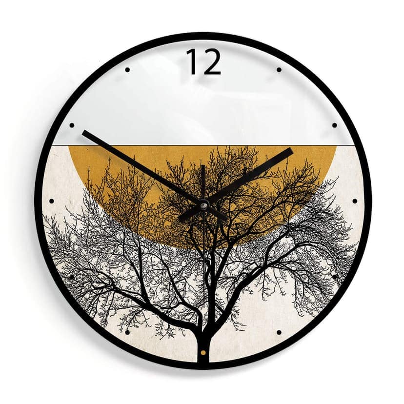Orologio in vetro Kubistika - Mattina d'inverno