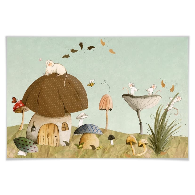 Poster Loske - Il giardino dei topolini