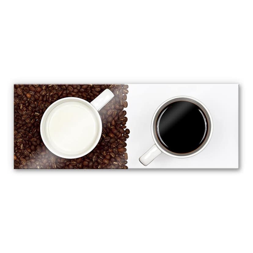 Stampa su vetro acrilico Lavsen - Espresso bianco - panoramica