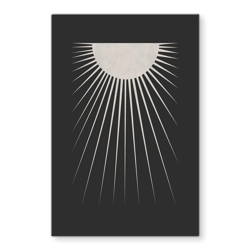 Glasbild Orara Studio - Minimalistischer Mond