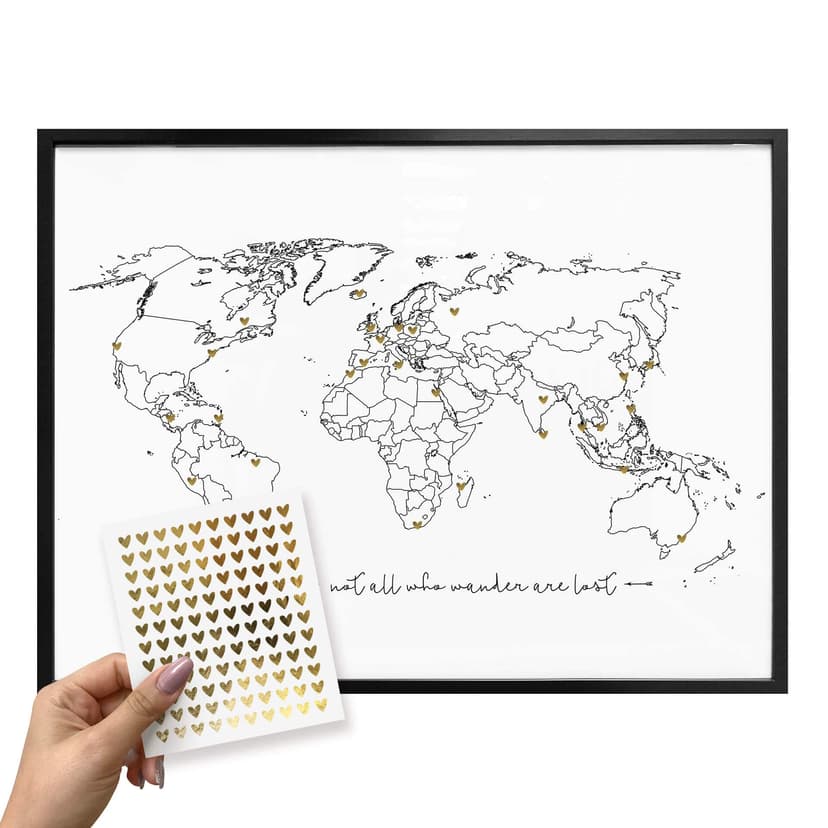 Poster – Mappamondo con segnaposti