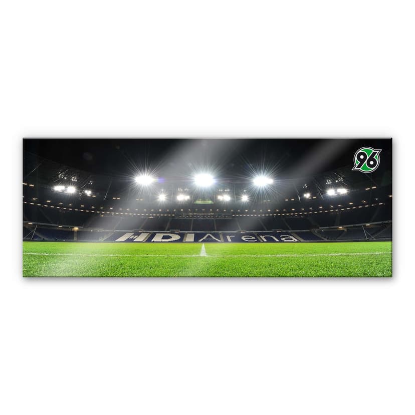 Stampa su vetro acrilico Hannover 96 - HDI-Arena notte - Panorama
