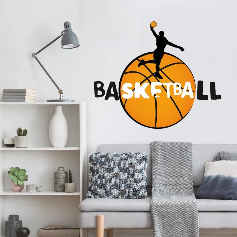 Adesivo murale Basket - Logo con scritta