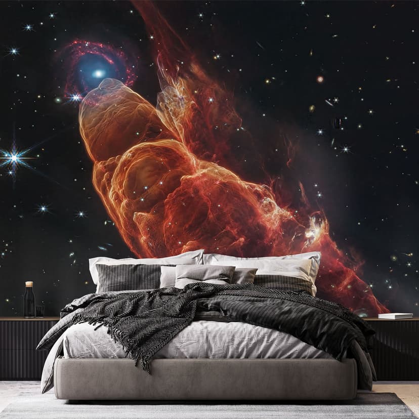 Fotomurale James Webb Telescope - Uragano cosmico Herbig Haro 49/50