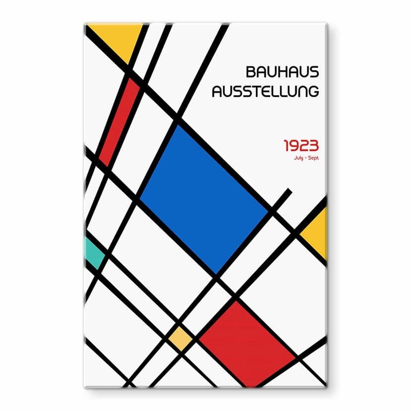 Stampa su vetro Mostra retro Bauhaus 1923 - Retrodrome