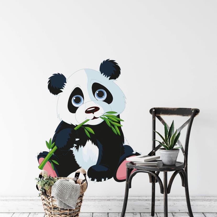 Adesivo murale - Panda che mangia