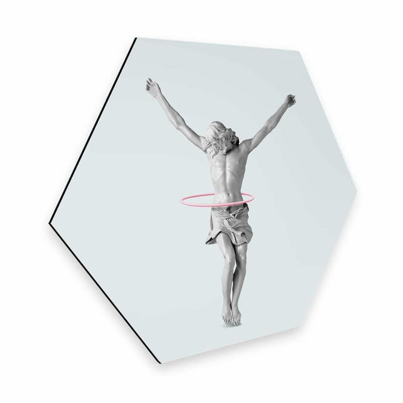 Esagoni Alu-Dibond Loose - Hula Hoop Jesus
