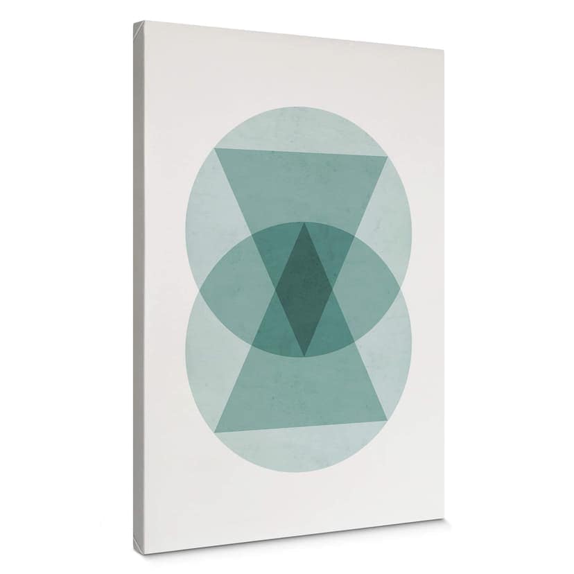 Stampa su tela Nouveauprints - Cerchi e triangoli