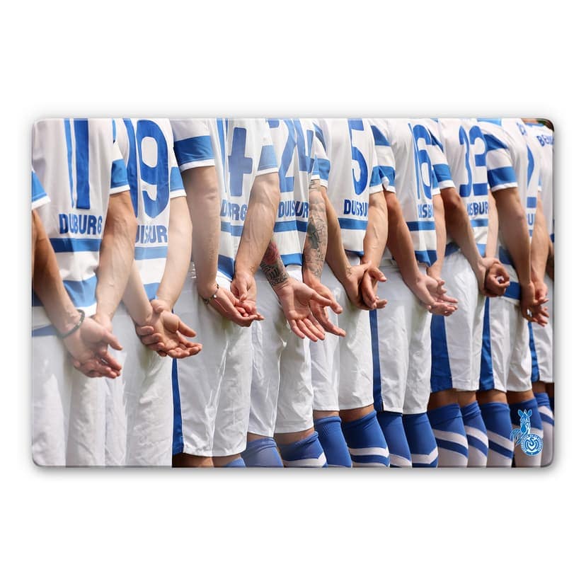 Glasbild MSV Duisburg Zebras