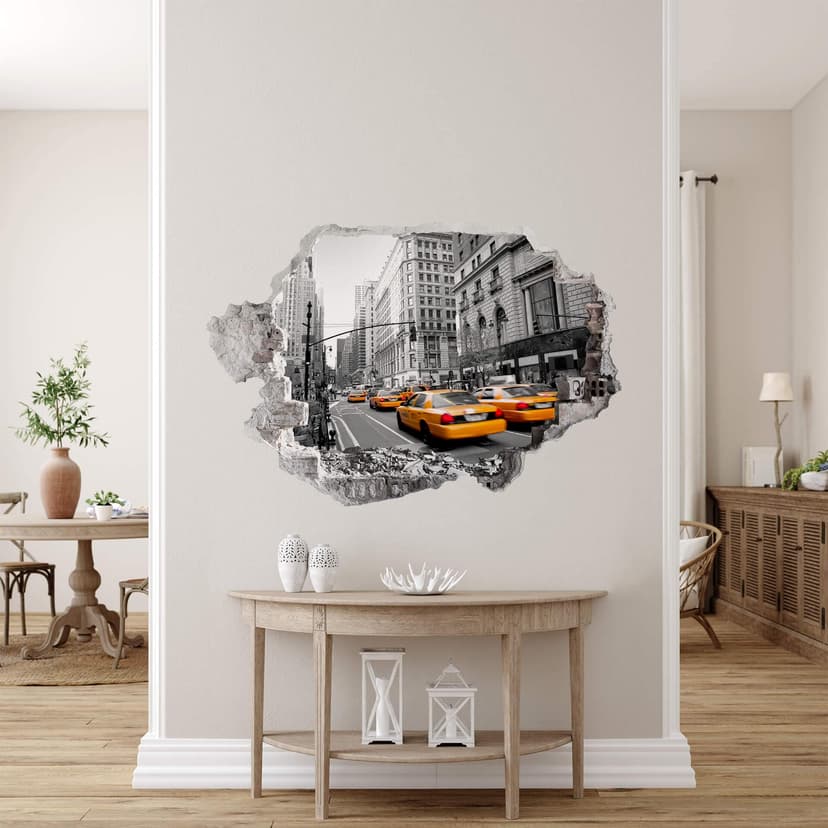 adesivo murale 3D Cabs in Manhattan