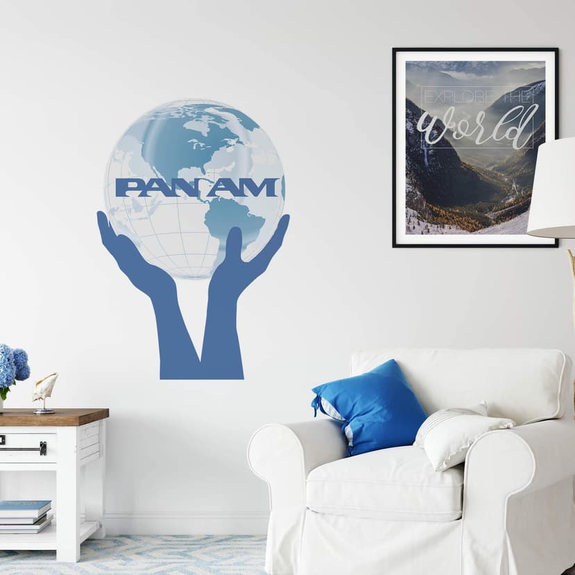 Adesivo murale PAN AM - Il mondo nelle tue mani
