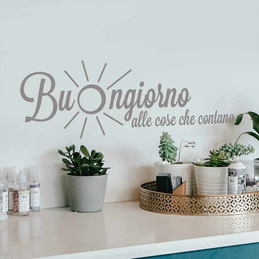 Adesivo murale - Buongiorno alle cose che contano