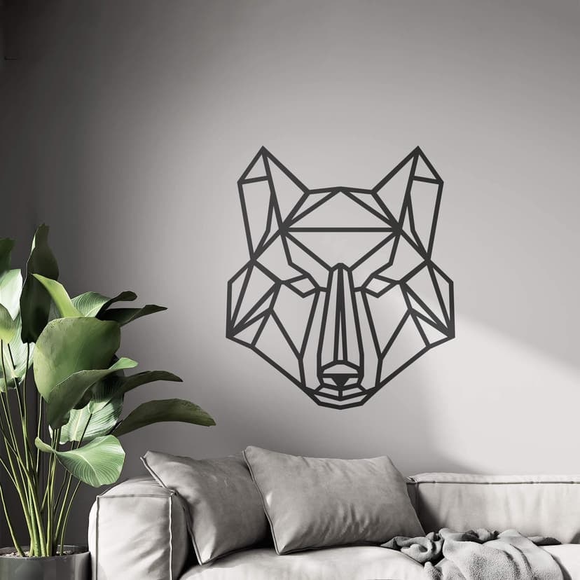 Adesivo origami - Lupo