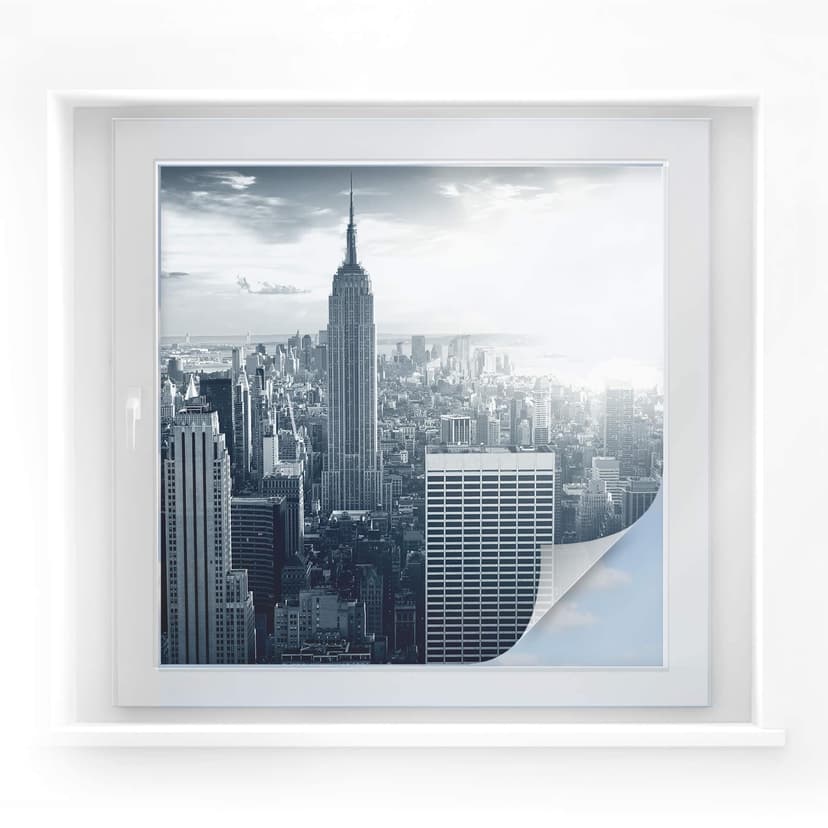 Pellicola adesiva per vetri - The Empire State Buildung (quadrato)