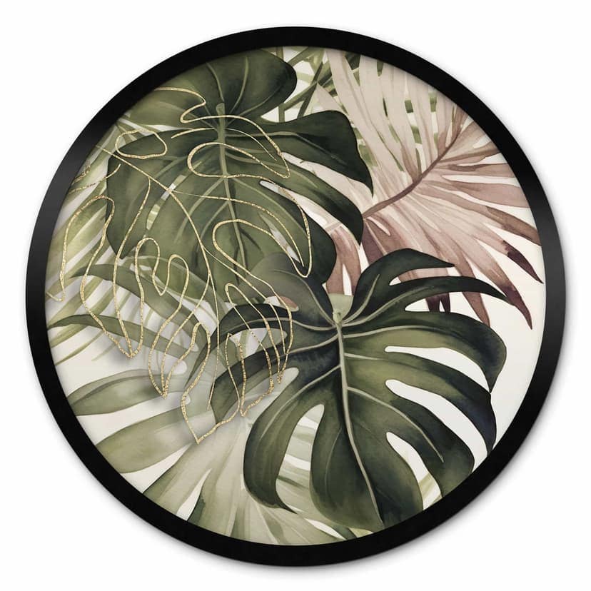 Poster Foglie tropicali Boho - Haase