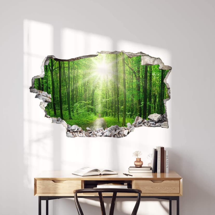 adesivo murale 3D Sunny Forest