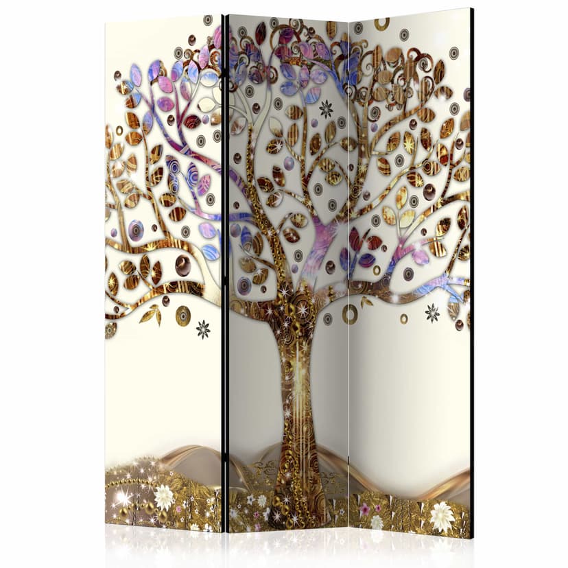Schermo divisorio - Albero d'oro, 3 pezzi