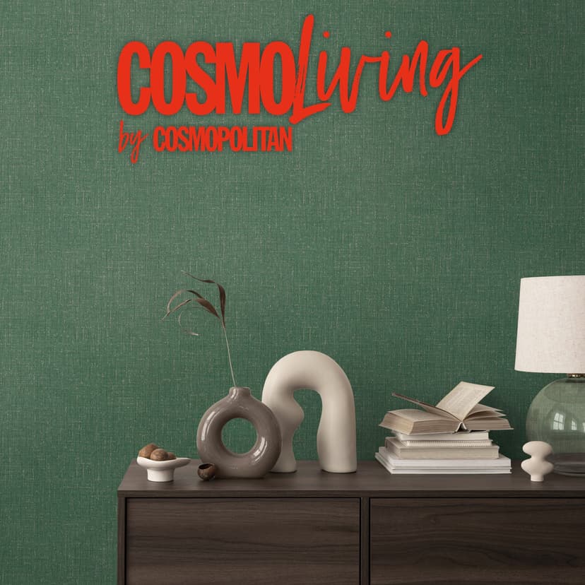 Carta da parati verde smeraldo COSMOPOLITAN - Carta da parati moderna in tessuto non tessuto screziato per il soggiorno