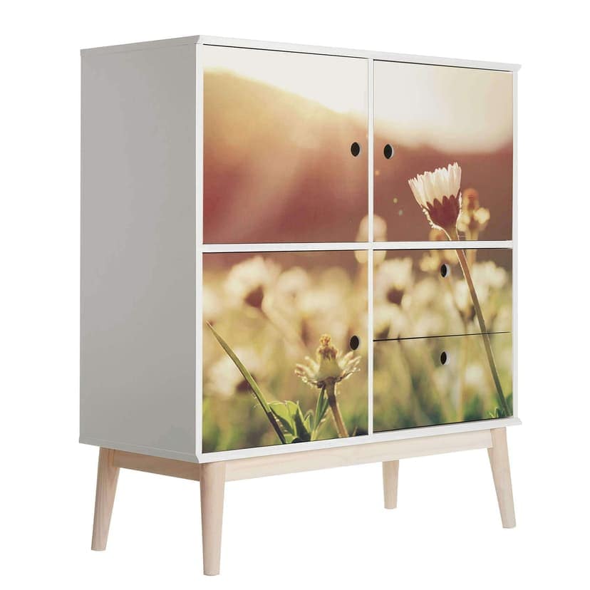Pellicole per mobili, pellicole decorative - wipe-clean - margherite al sole