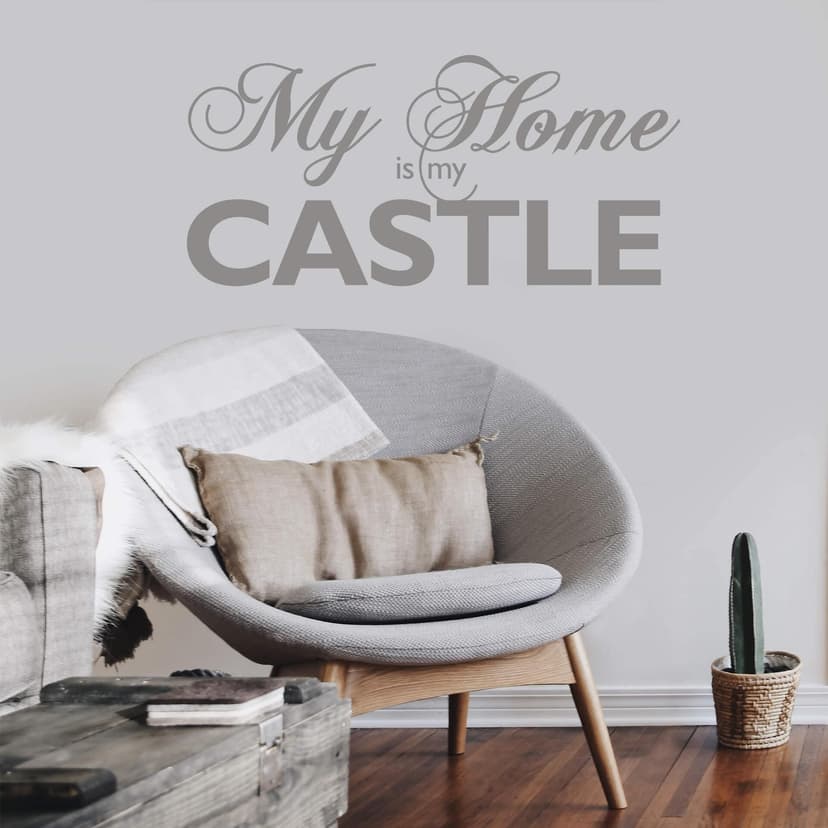 Adesivo murale - My Home is my Castle 3