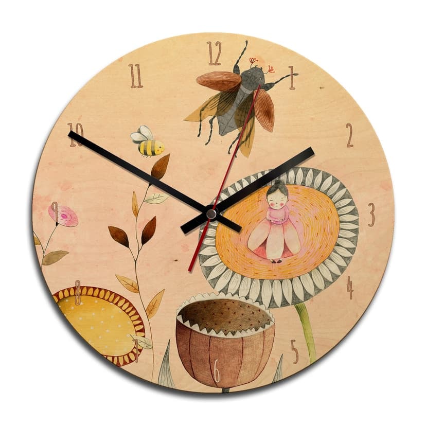 Orologio in legno Loske - Pollicina