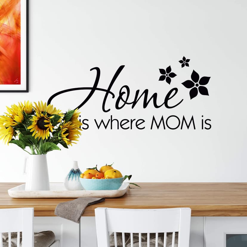 Adesivo murale - Home is where Mom is