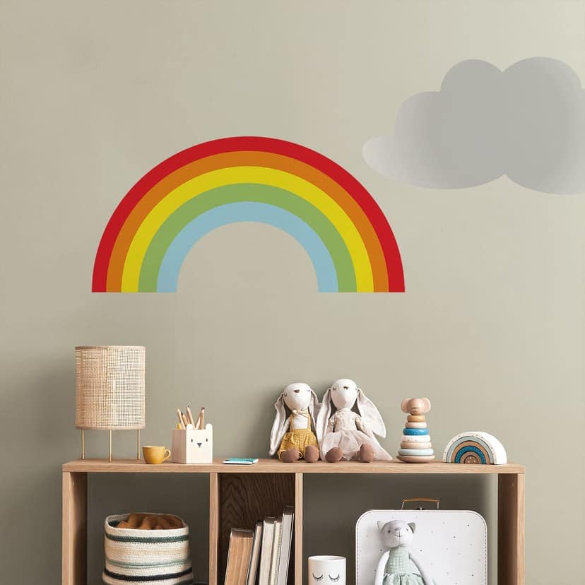 Adesivo murale - Arcobaleno con nuvola
