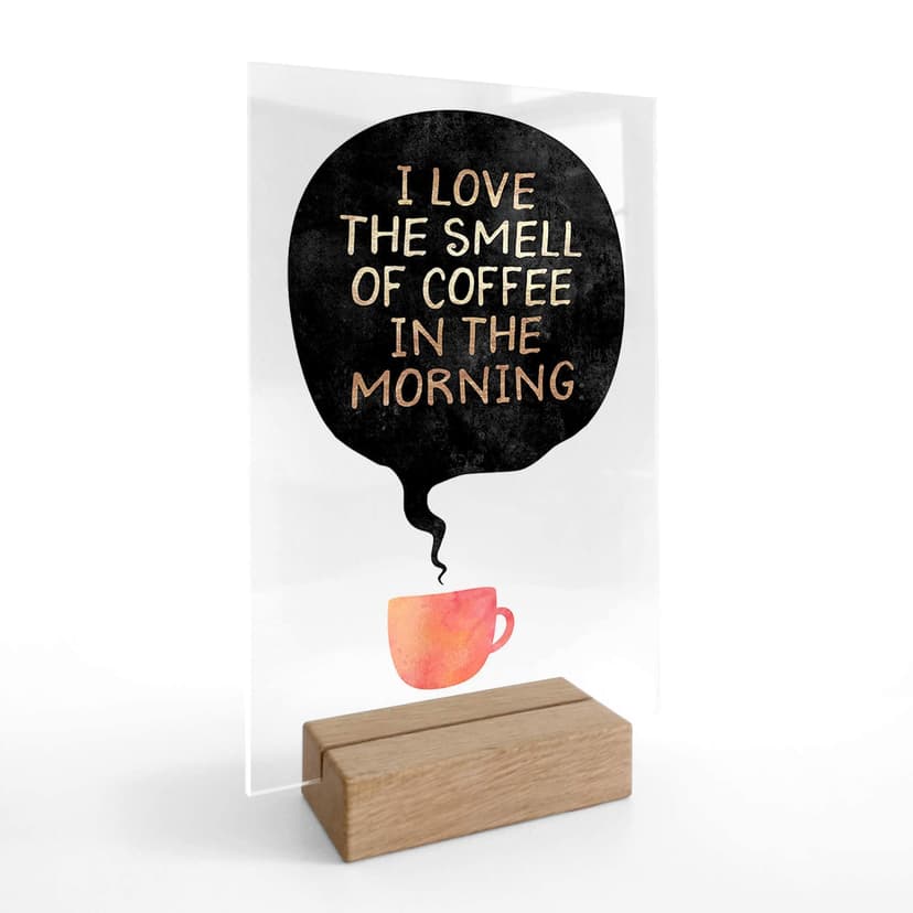 Decoro acrilico + supporto Fredriksson I love