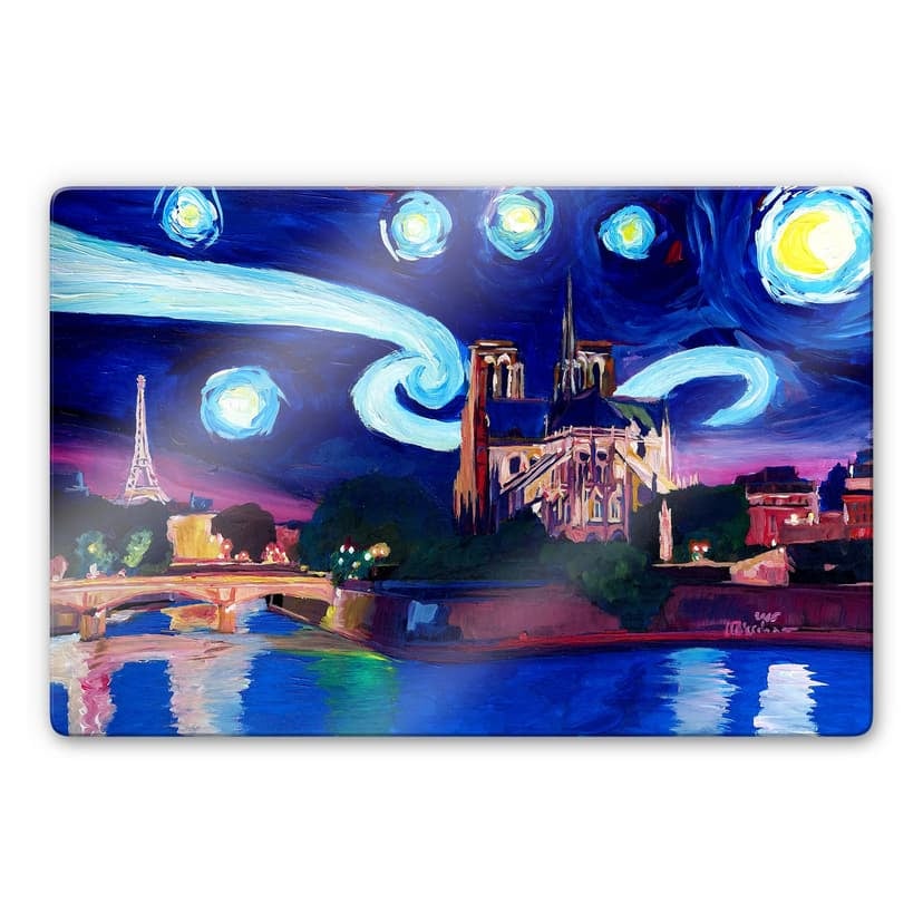 Glasbild Bleichner - Paris bei Nacht