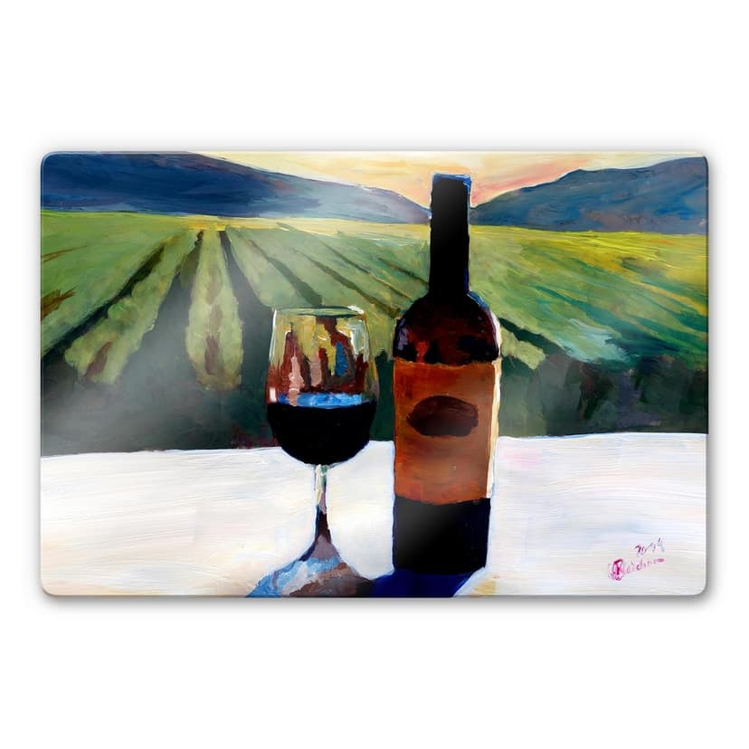 Stampa su vetro - Bleichner - Vino e viti nella Napa Valley