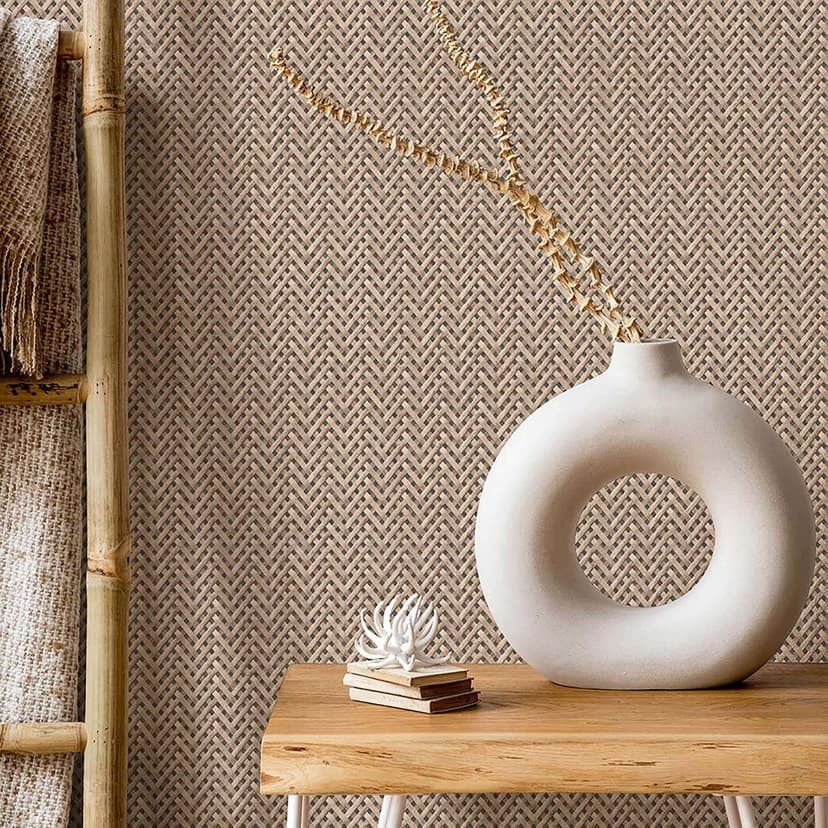 Carta da parati in tessuto non tessuto Erismann Code Nature beige