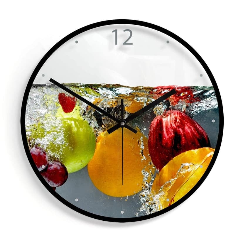 Orologio in vetro - Frutta rinfrescante