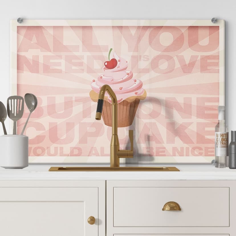 Pannello paraschizzi - All you need is love 02