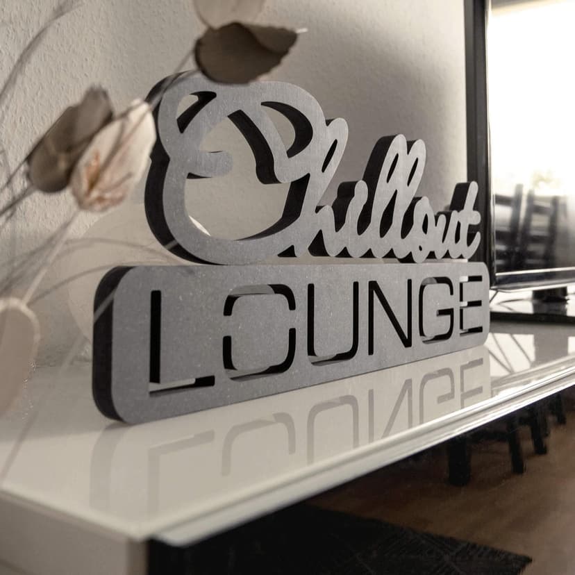 Lettere in legno MDF Chillout Lounge