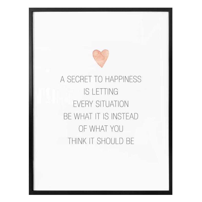 Poster Confetti & Cream - A secret to happiness