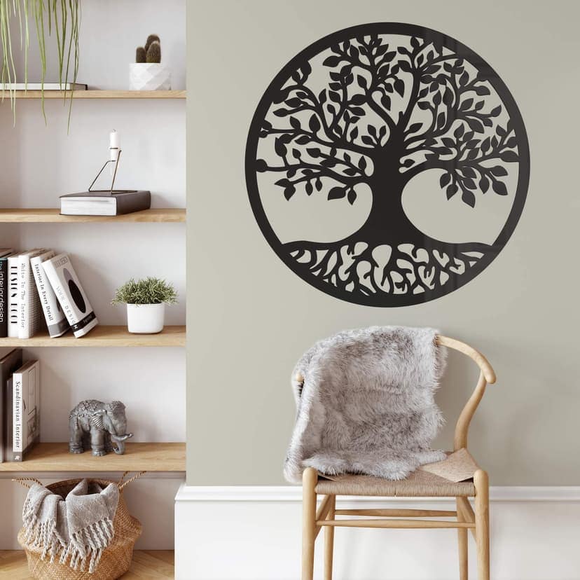 Decoro in acrilico - Albero con radici