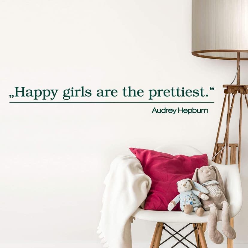 Adesivo murale - Happy Girls are the prettiest 2
