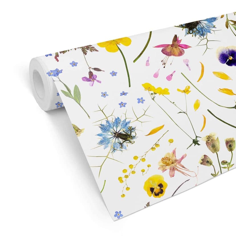 Carta da parati a motivi UN Designs - Fiori secchi